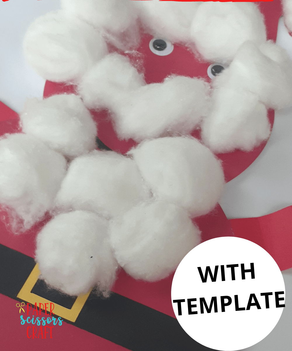 Christmas Accordion Paper Santa Claus Craft for Kids