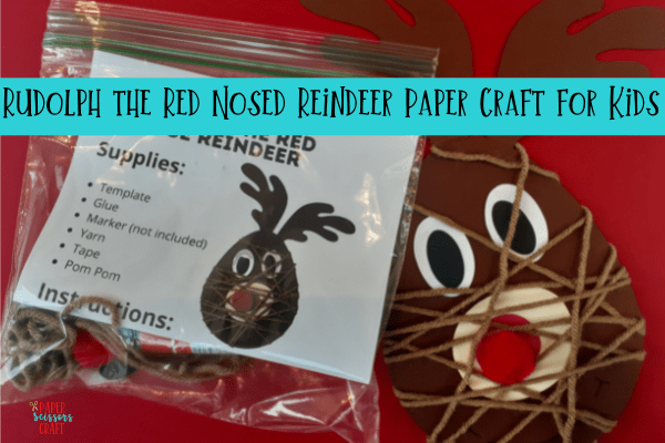 How to Make Rudolph Reindeer Paper Craft-min