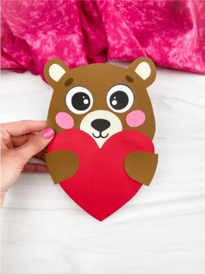 Valentine's bear craft.