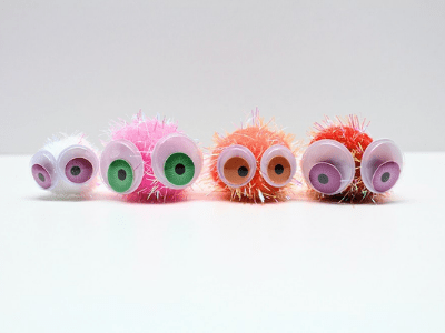 Pom pom love bugs craft.