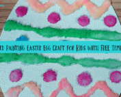 Salted Painting Easter Egg Craft for Kids with FREE Template-min