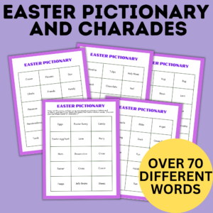 Easter Pictionary and charades - over 70 different words.