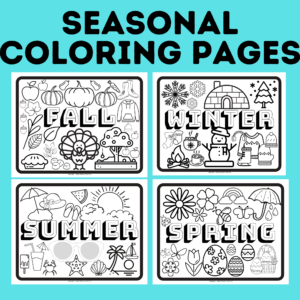 Seasonal Coloring Pages