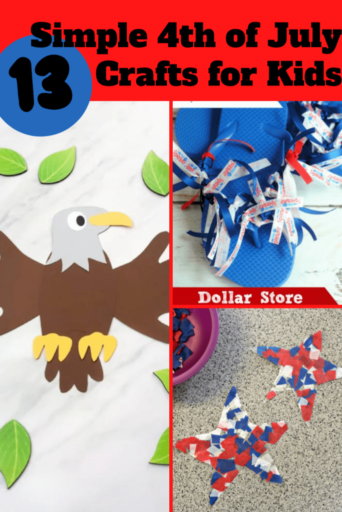 13 Simple 4th of July Crafts for Kids-min