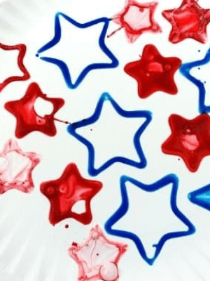 Star painting for 4th of July.
