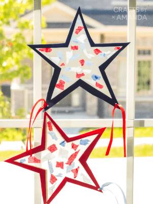 4th of July star suncatchers.