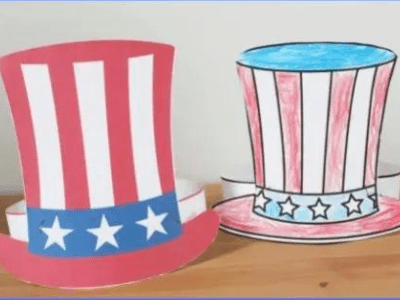 Uncle Sam hat printable craft.