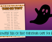 Halloween This Or That questions game for kids.