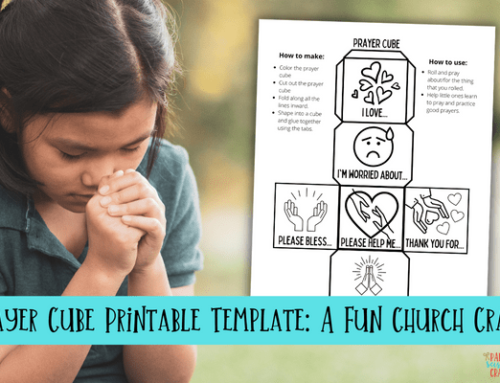 Prayer Cube Printable Template: A Fun Church Craft