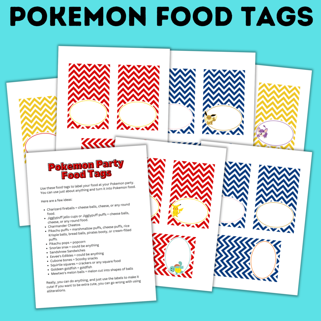 Pokémon Party Printables For An Epic Birthday (Free Download)