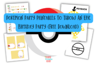 Pokémon Party Printables For An Epic Birthday (Free Download)