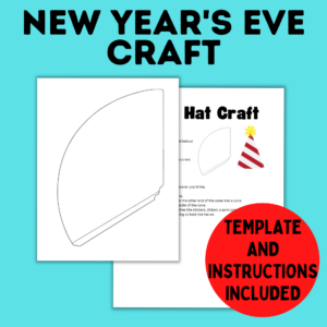 New Year's eve party hat craft.