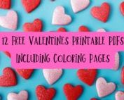 12 free valentines printable pdfs including coloring pages.