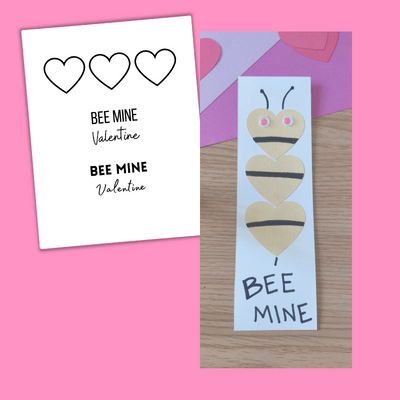 Bee mine Valentine's Day craft.