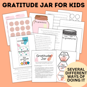 Gratitude jar for kids - several different ways of doing it.