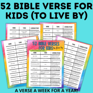 52 bible verses for kids (to live by).