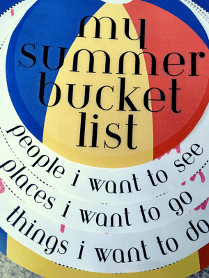 My summer bucket list finished craft.