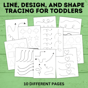 Line, design, and shape tracing for toddlers.