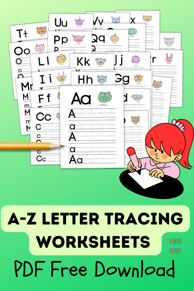 A Z Letter Tracing Worksheets PDF Free Download A Z Letter Tracing Worksheets PDF Free Download