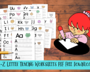 A-Z letter tracing worksheets pdf free download.