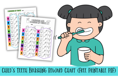 Child s Teeth Brushing Reward Chart - Childs Teeth Brushing Reward Chart Free Printable PDF Min 400x267 