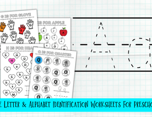 Free Letter & Alphabet Recognition Worksheets For Preschool