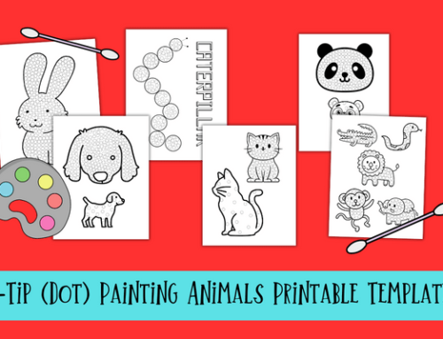 Q-Tip (Dot) Painting Animals Printable Templates