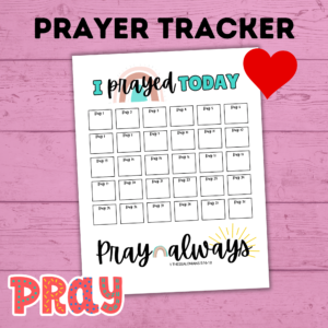 Prayer tracker.