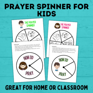 Prayer spinner for kids.