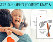 Father's Day hammer footprint craft.
