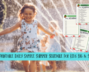 Free printable daily sample summer schedule for kids big and small.