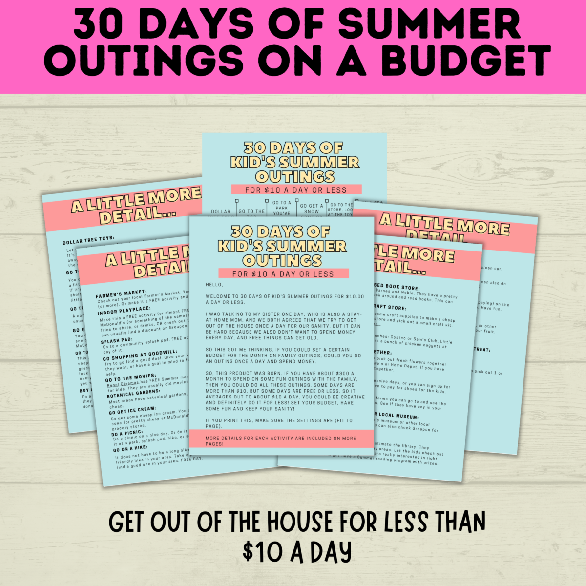 Summer Survival Kit Ideas List for Moms & Kids