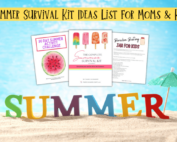 Summer survival kit ideas list for moms and kids featured image.