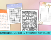 Fun thankfulness, gratitude, and appreciation activities for kids.