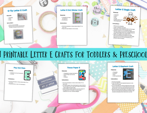 Fun Printable Letter E Crafts for Toddlers & Preschoolers