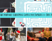 Printable Christmas games for families.