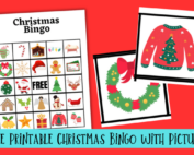 Free printable Christmas Bingo with pictures.