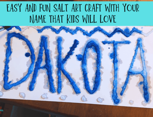 Easy and Fun Salt Art Craft with Your Name That Kids Will Love