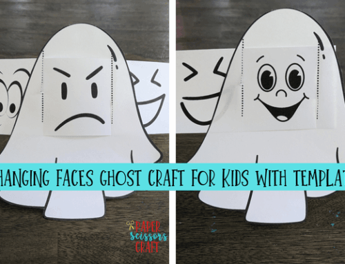 Changing Faces Ghost Craft for Kids with Template