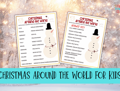 Christmas Around the World Matching Game for Kids