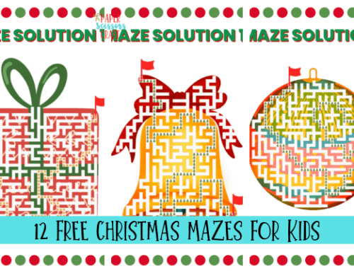 12 Free Christmas Mazes for Kids with Solutions Download Now