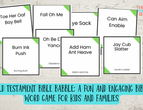 Old Testament Bible Babble: A Fun and Engaging Bible Word Game for Kids and Families