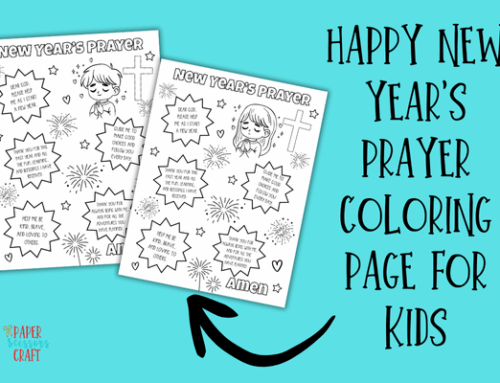Happy New Year’s Prayer Coloring Page for Kids