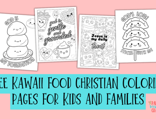 FREE Kawaii Food Christian Coloring Pages for Kids and Adults