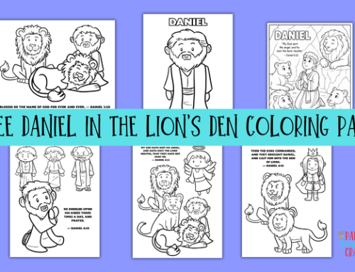 Free Daniel and the Lions’ Den Coloring Pages for Kids
