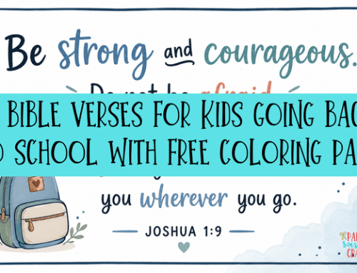 10 Bible Verses for Kids Going Back to School with Free Coloring Page